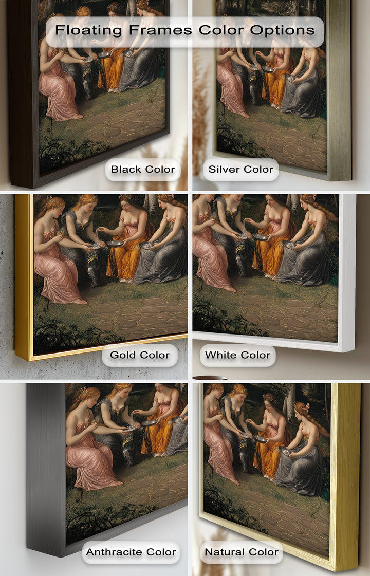 Forest Nymphs at the Spring – Mythical Gathering Oil Painting