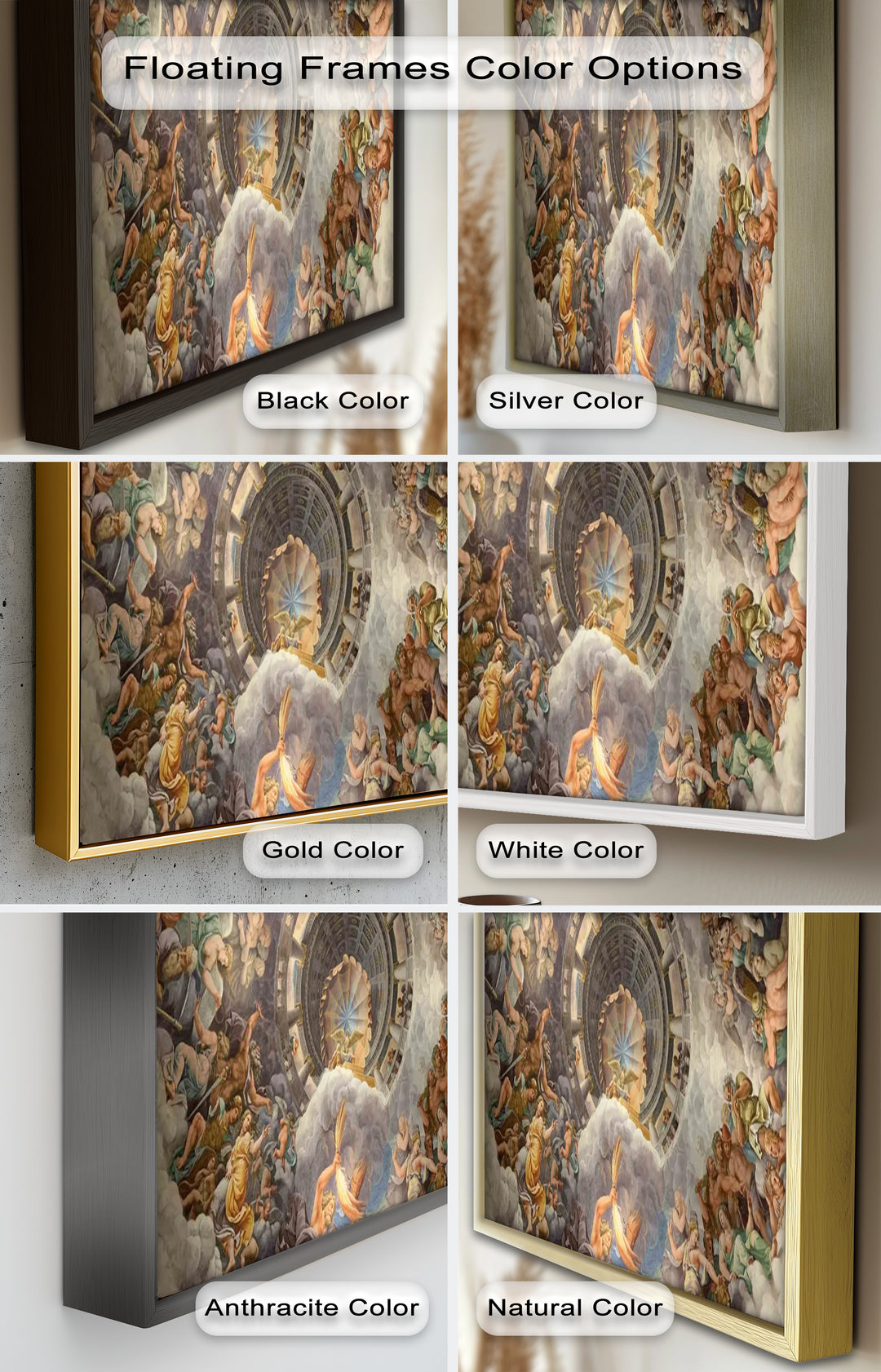 Assumption of the Virgin by Correggio – Renaissance Ceiling Oil Painting