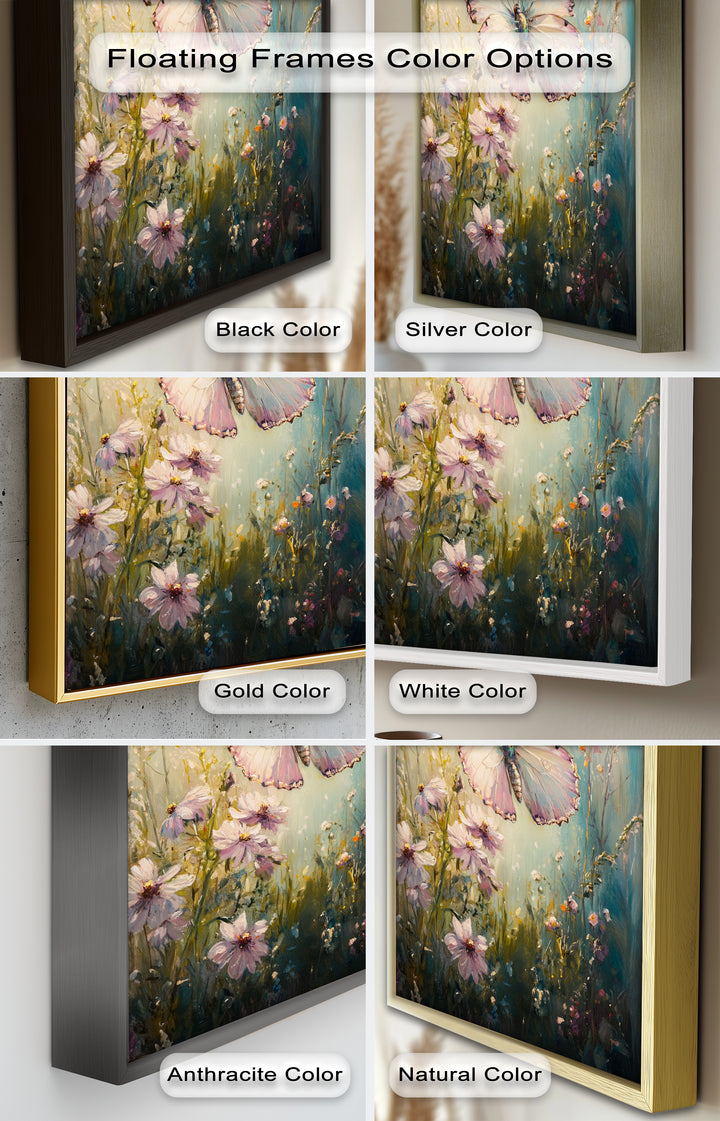 Butterfly Among Wildflowers – Animal Oil Painting