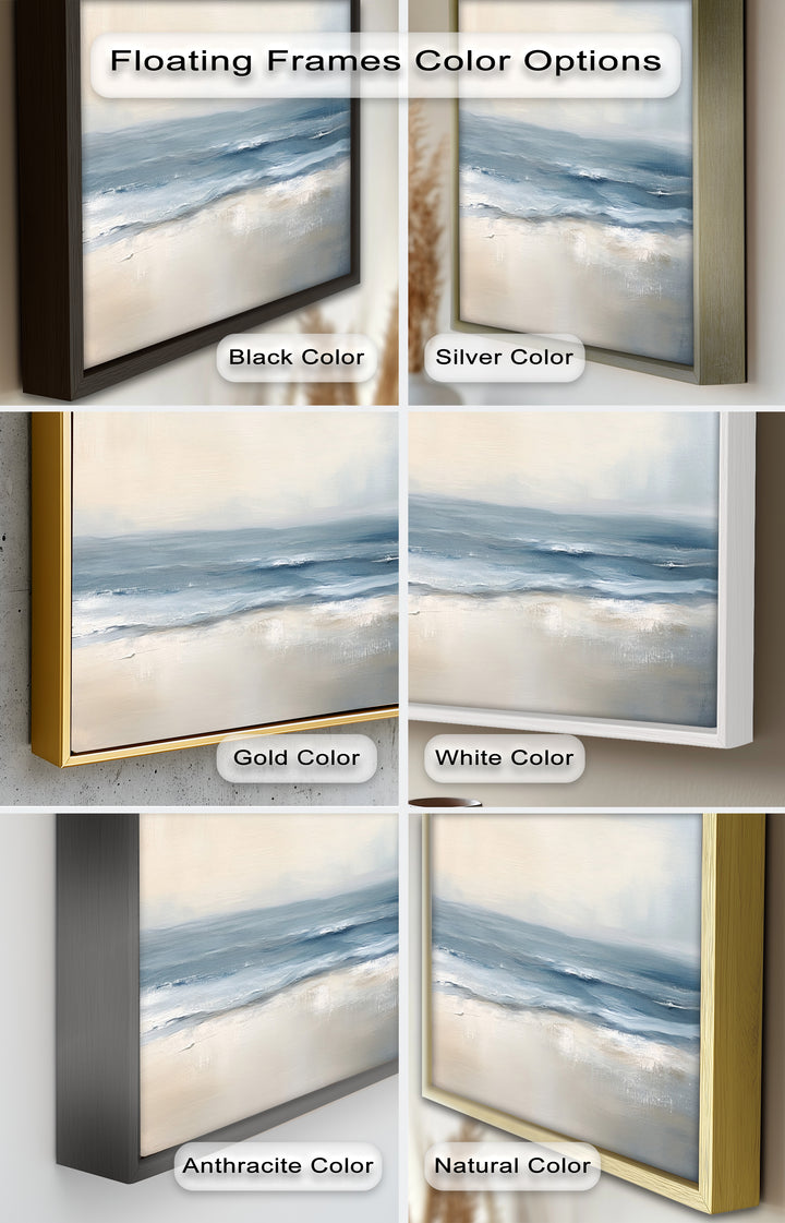 Ocean Wall Art - Minimalist Seascape Oil Painting
