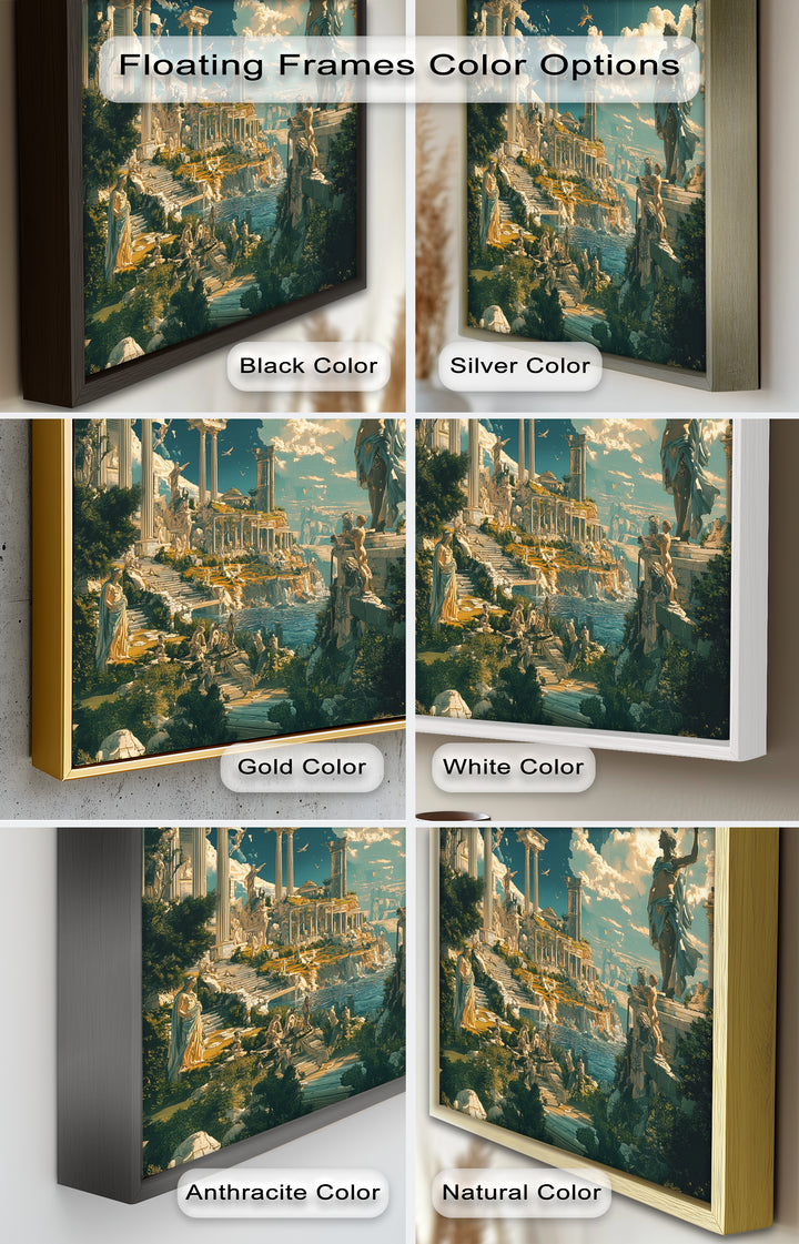 Majestic Temple of the Gods - Mythology Oil Painting