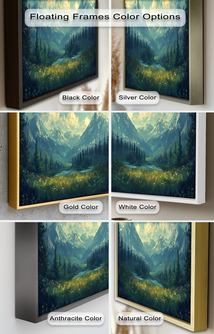 Mystic Mountain Solitude – Enchanting Landscape Oil Painting