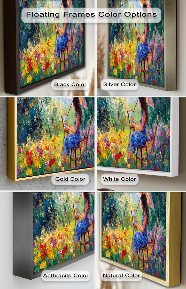 Colorful Garden Scene – Impressionist Oil Painting