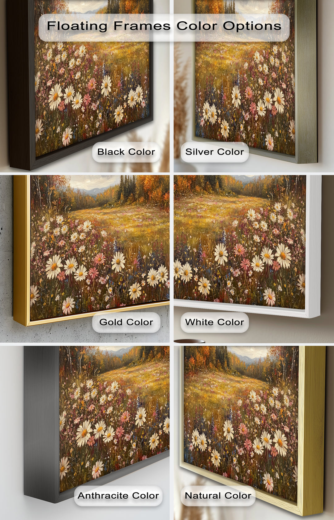 Meadow Bliss – Wildflower Oil Painting