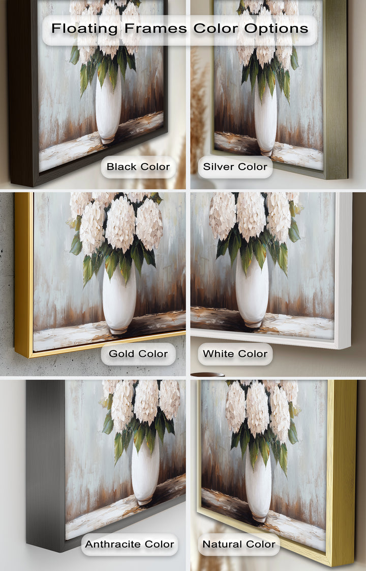 Ivory Bloom Elegance – Still Life Oil Paintings