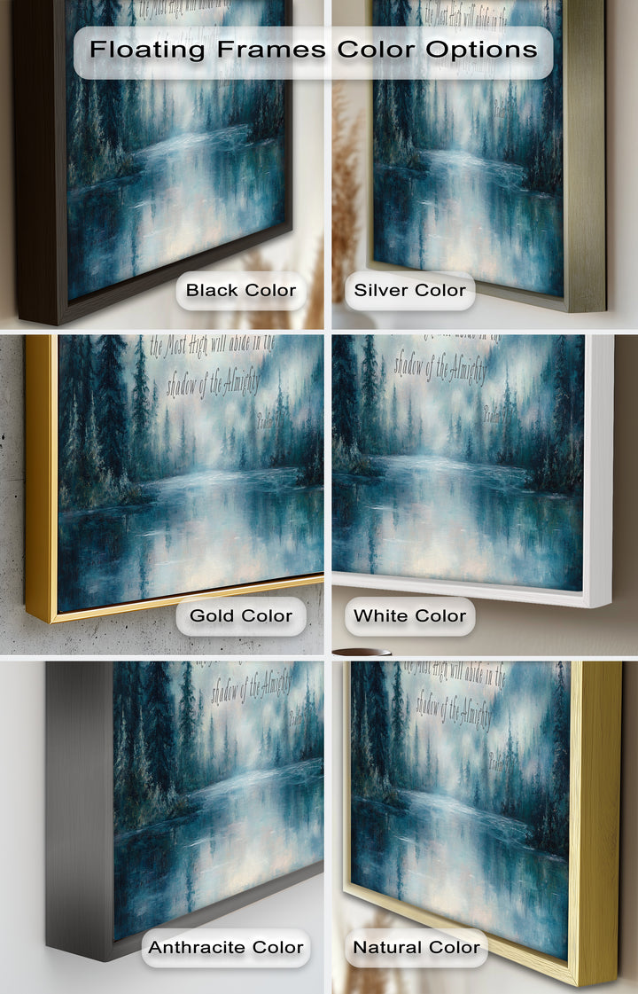 Psalm 91:1 – Divine Protection Bible Verse Oil Painting