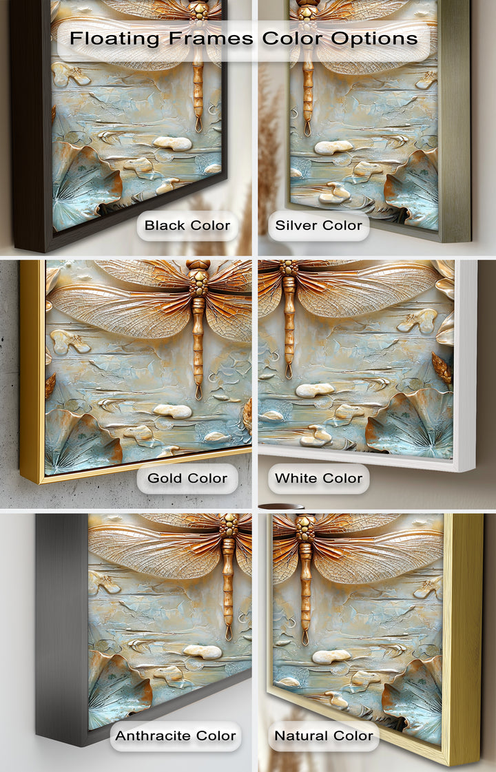 Retro Dragonflies and Flowers – Elegant Nature-Inspired Oil Painting