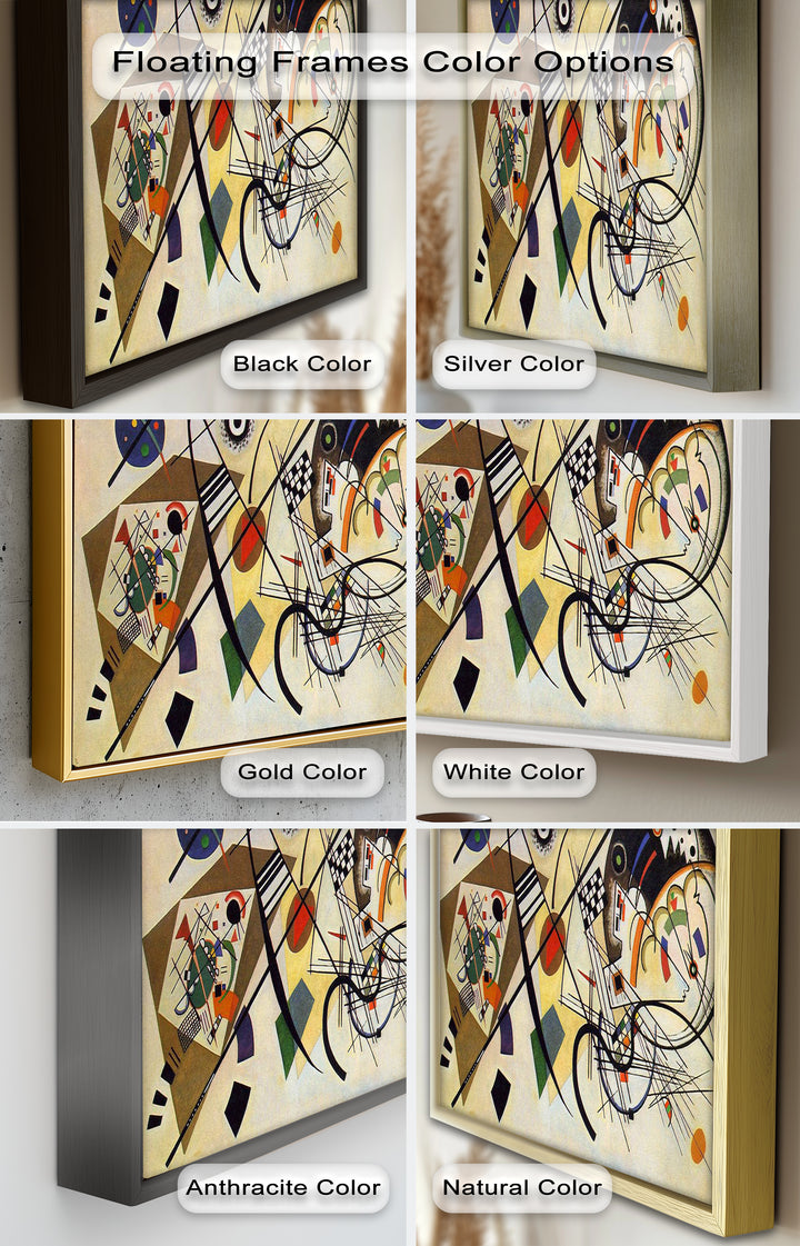 Kandinsky Komposition VIII – Abstraktes geometrisches Ölgemälde