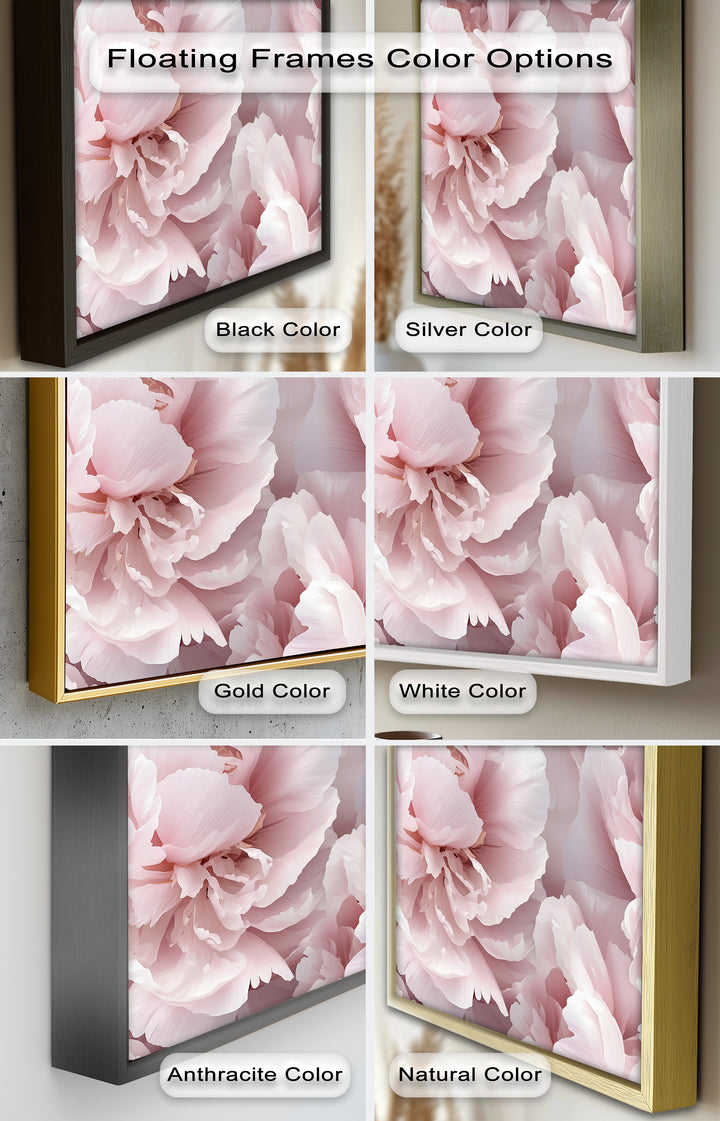 Blushing Petal Bloom – Soft Pink Peony Flower Oil Painting