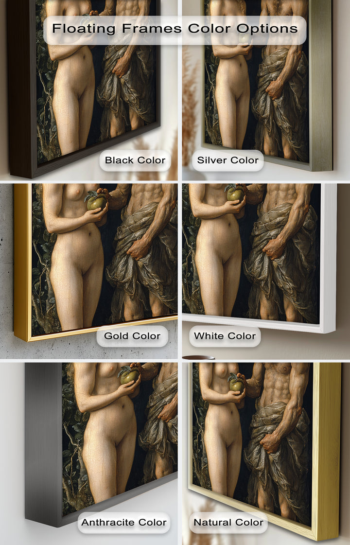 First Temptation – Adam and Eve Renaissance Oil Painting