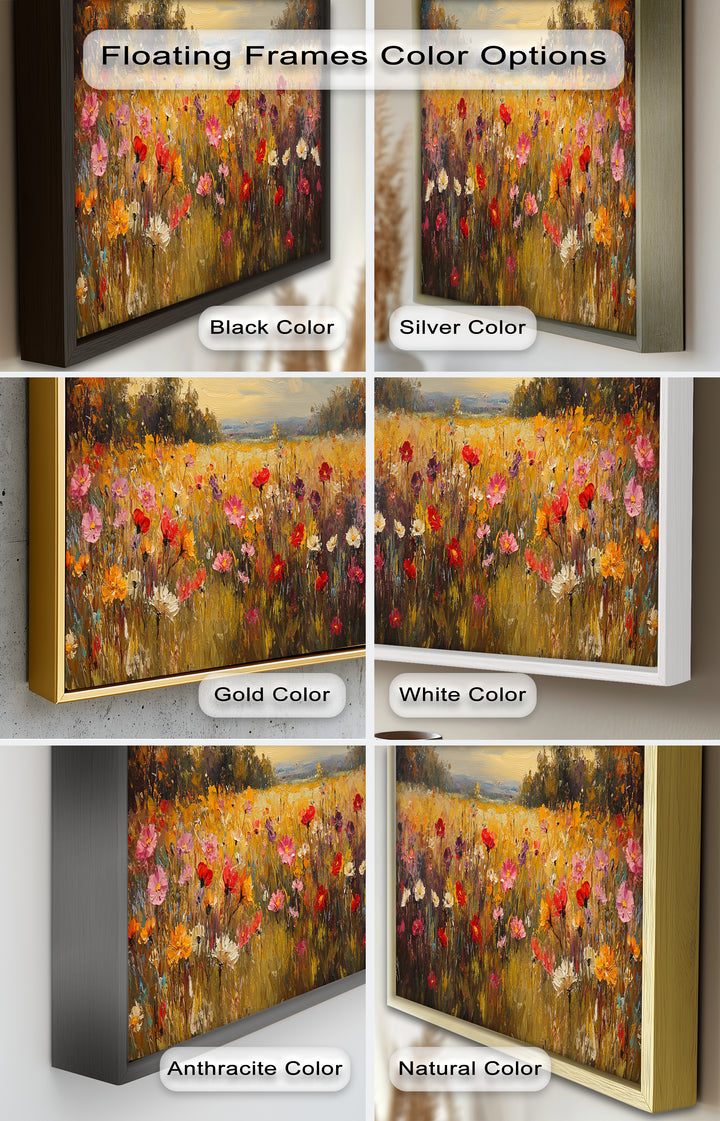 Wildflower Field – Floral Oil Painting