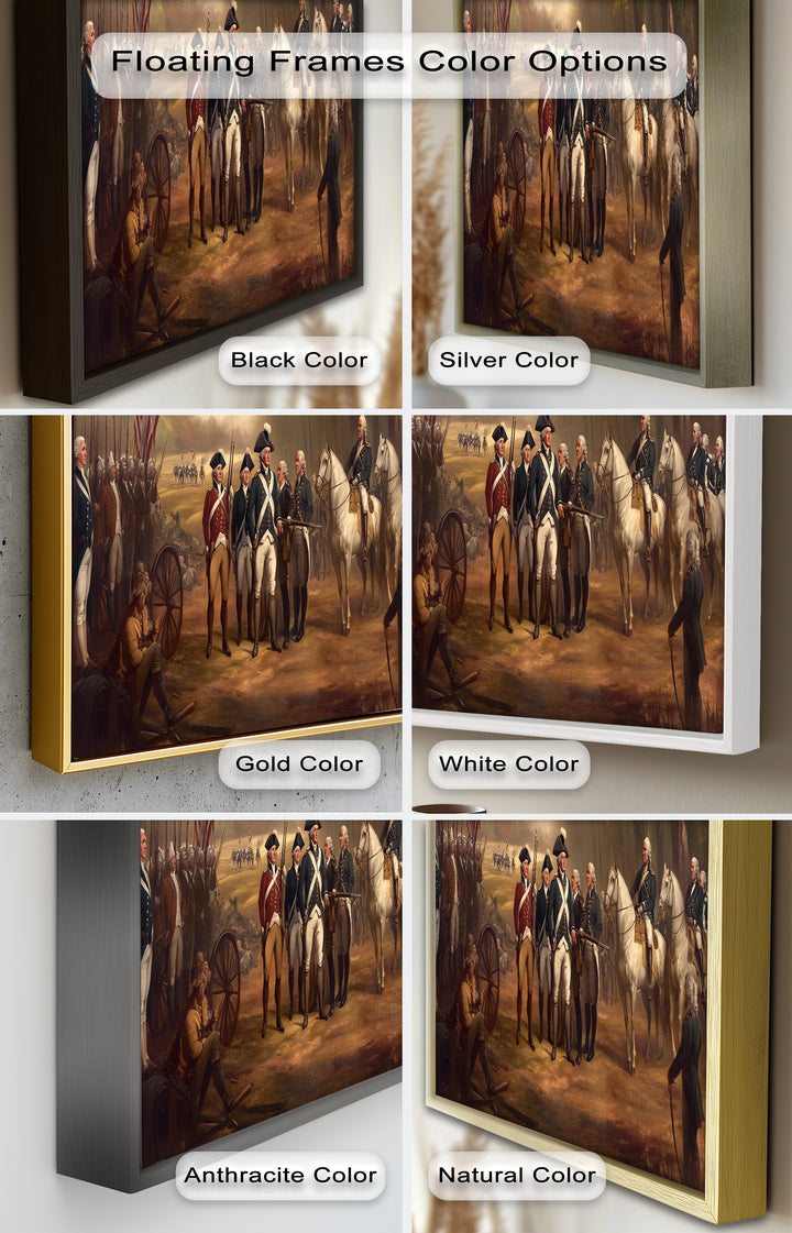 Command and Honor – Revolutionary Army Oil Painting