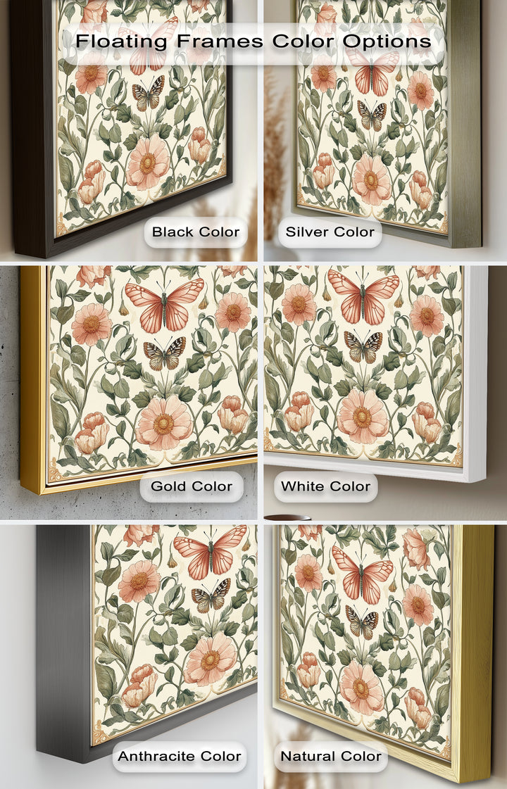 Whimsy in Bloom – Vintage Botanisches Ölgemälde