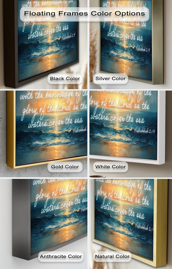 Habakkuk 2:14 – The Glory of the Lord Bible Verse Oil Painting