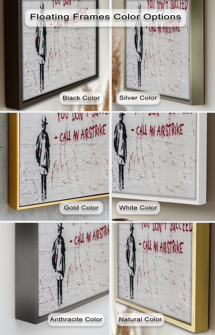 Call an Airstrike – Provocative Banksy Oil Painting