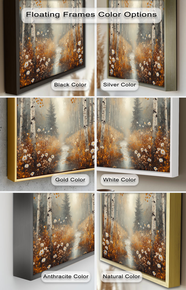Golden Fall Leaves – Serene Autumn Oil Painting