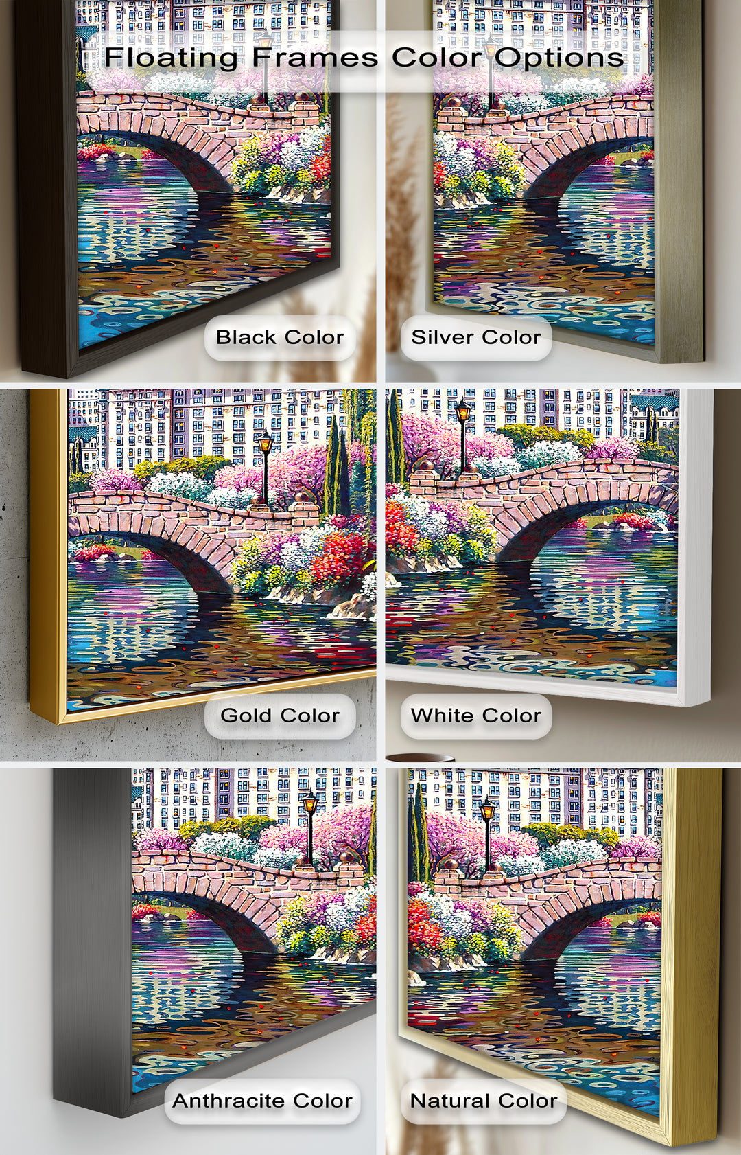 Frühling in New York von Bob Pejman – Lebendiges Ölgemälde einer Stadtlandschaft