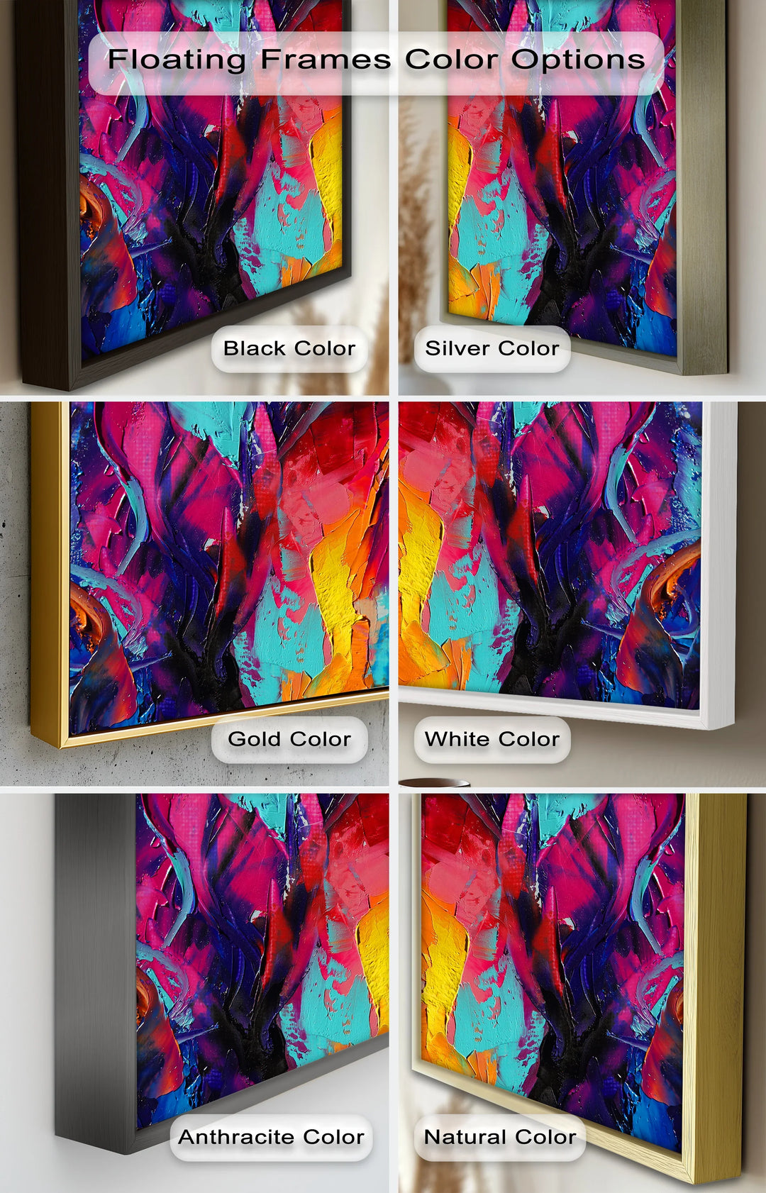 Colored Woman – Expressive Abstract Oil Painting - MyPhotoStation
