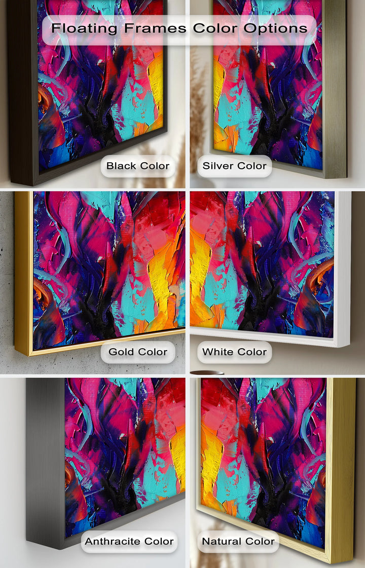 Colored Woman – Expressive Abstract Oil Painting - MyPhotoStation