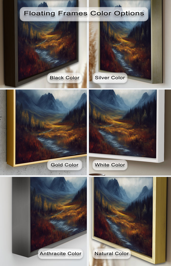 Stormy Valley Wall Art – Landscape Oil Painting