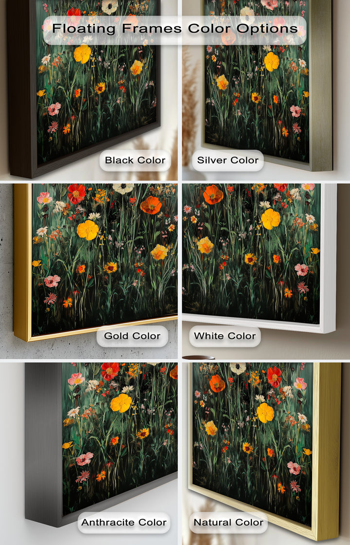 Wild Meadow Bloom – Colorful Field Flowers Flower Oil Painting
