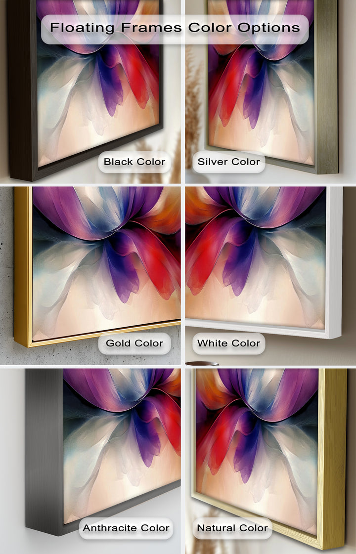Abstract Floral Flow – Colorful Modern Oil Painting