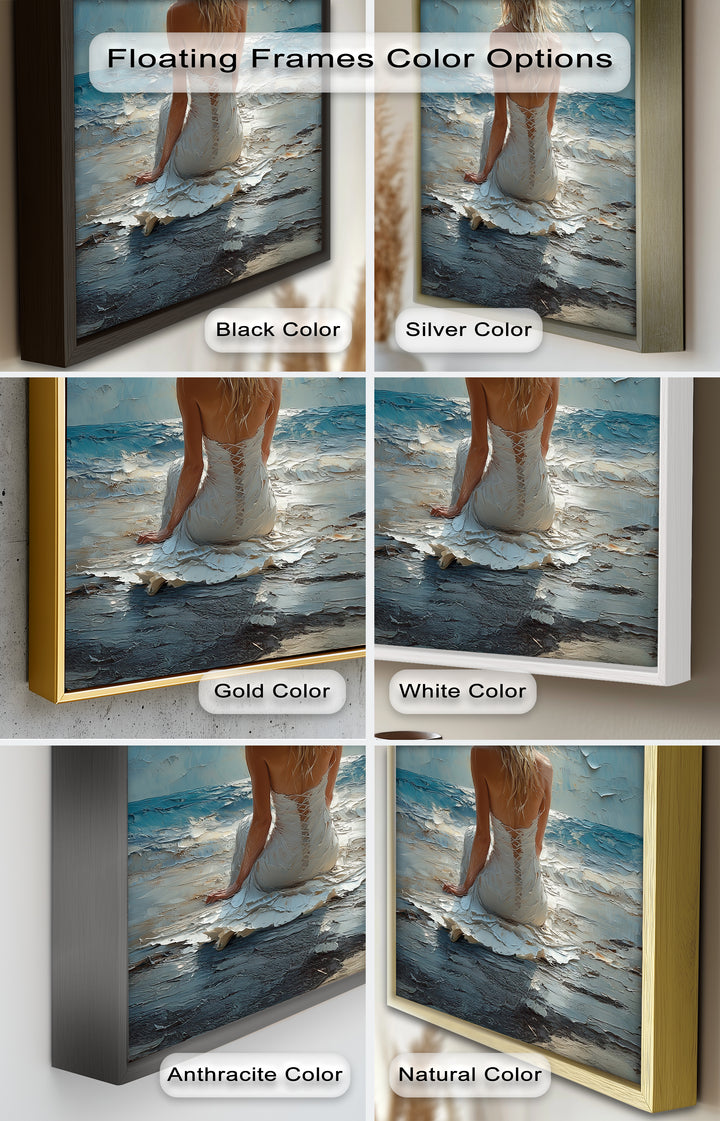 Whispers of the Tide – Serene Ocean Abstract Oil Painting
