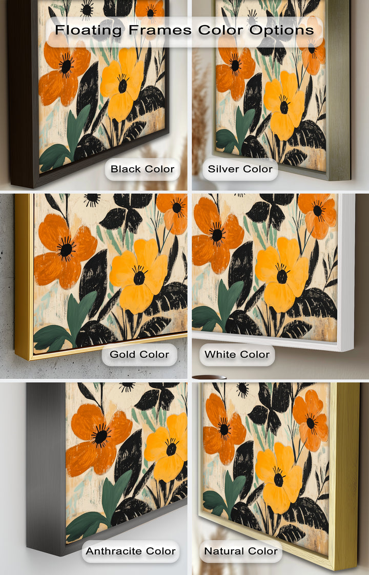 Harvest Blooms – Rustikales Boho-Ölgemälde