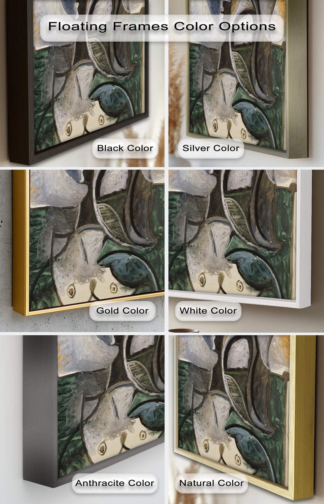 Fragmented Grace – Expressive Female Form in Picasso-Style Oil Painting