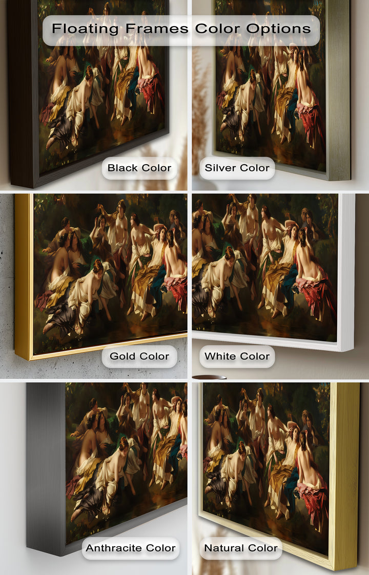 Twilight Reverie – Neoclassical Gathering of Maidens Oil Painting