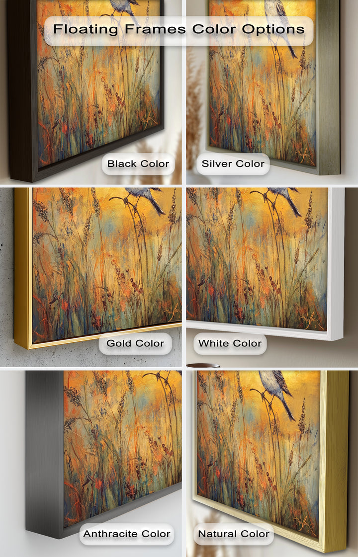 Twilight Songbird – Expressive Bird Oil Painting