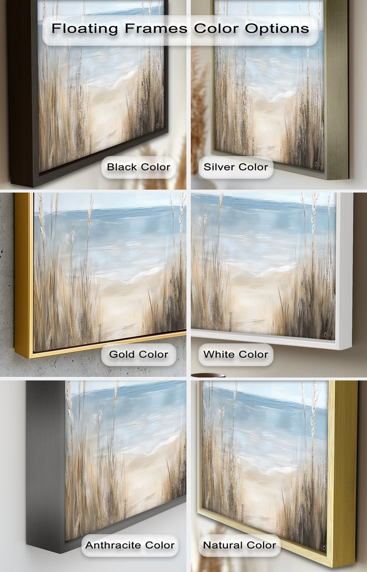 Coastal Beach Wall Art – Ocean Landscape Oil Painting