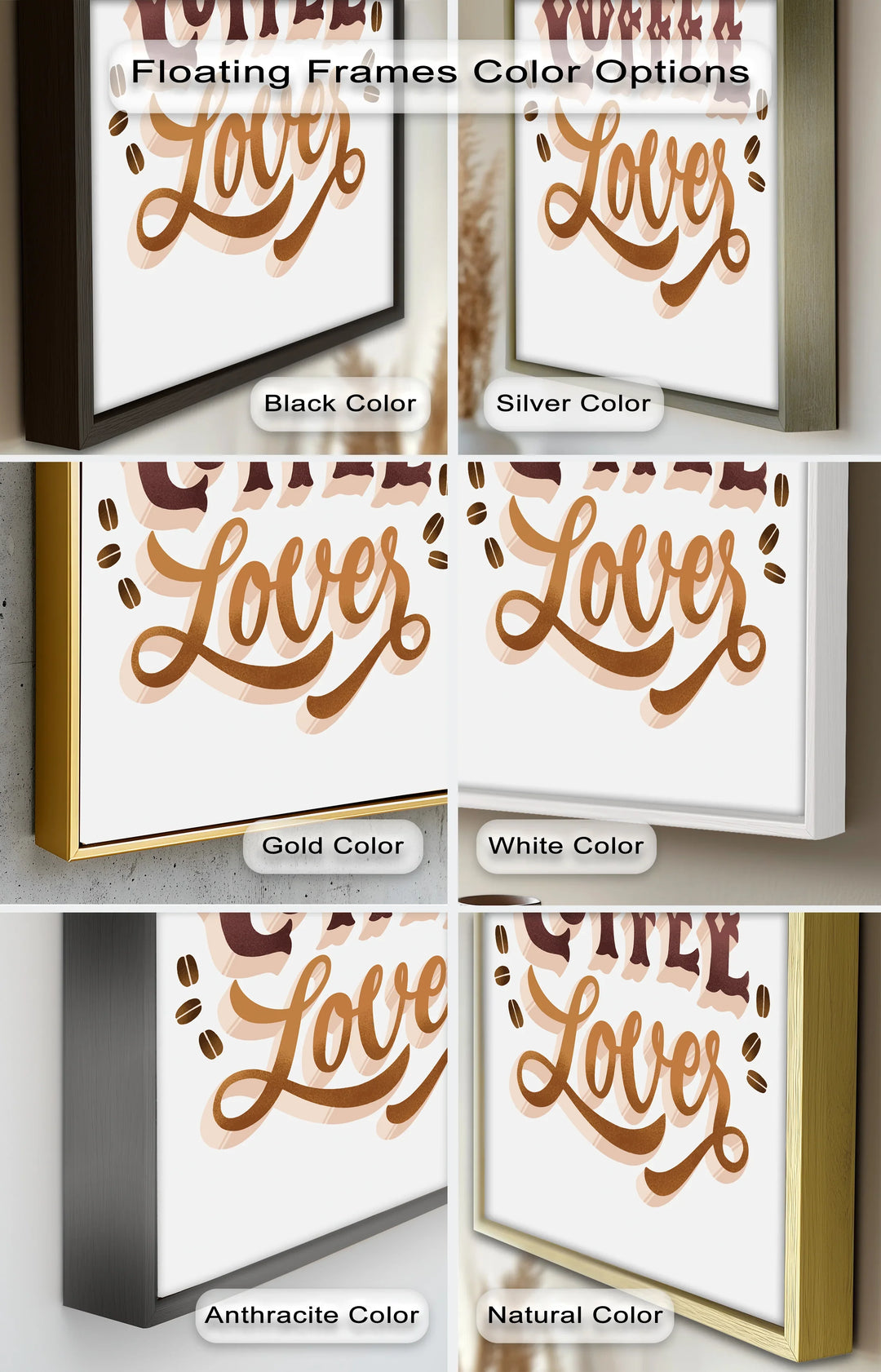 Coffee Lover Typography Art – Coffee Day Oil Painting - MyPhotoStation
