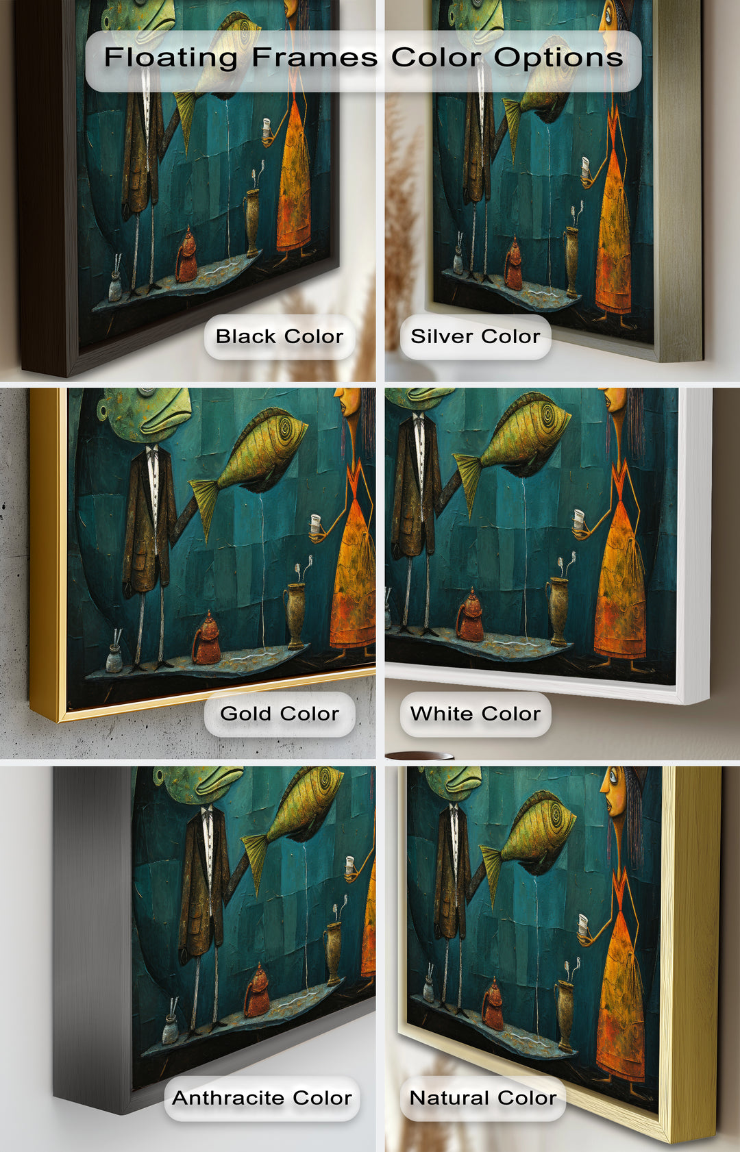 The Offering – Surreal Tea Exchange Picasso Oil Painting