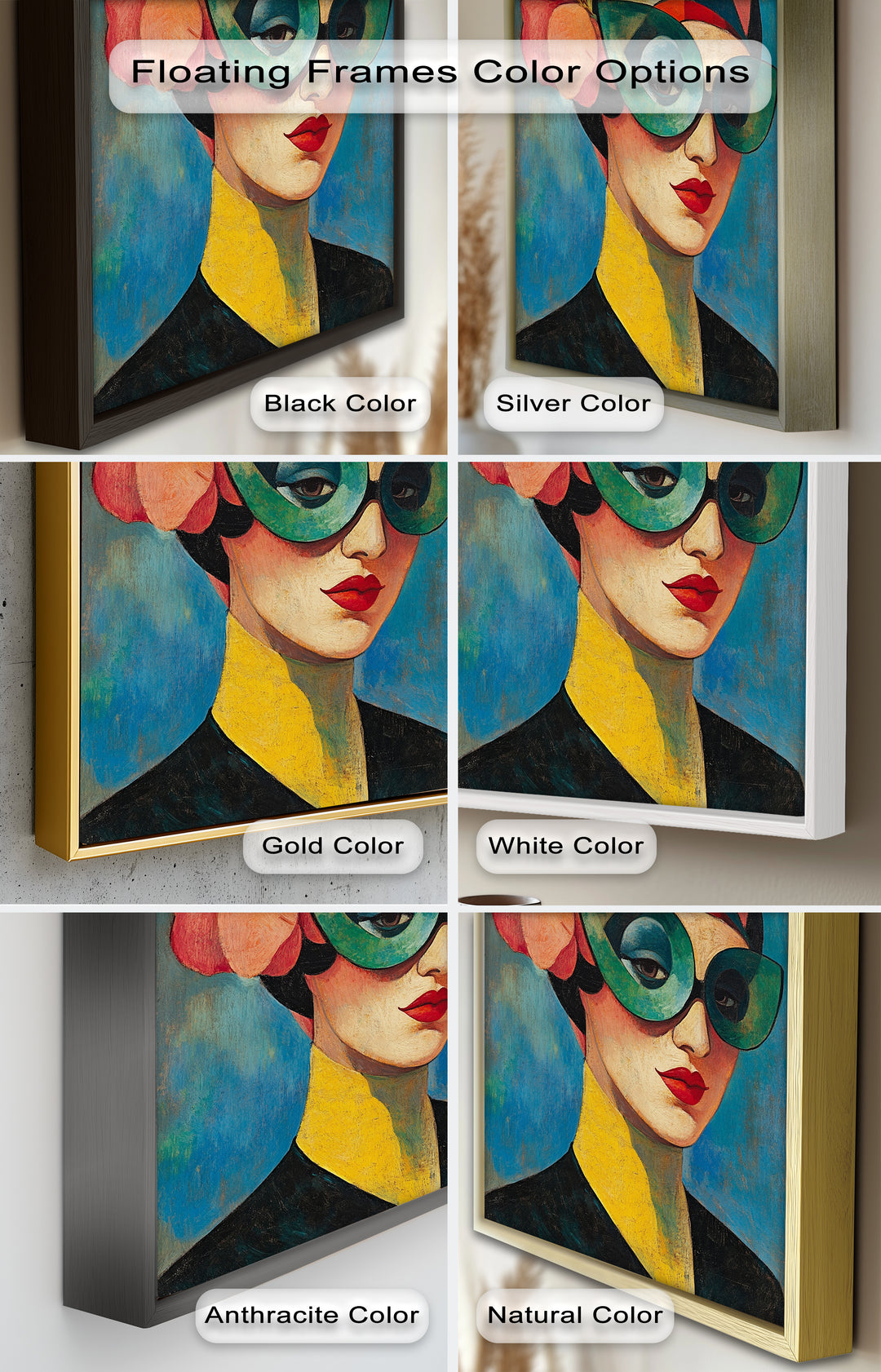 Retro Elegance Oil Painting – Fauvism Woman
