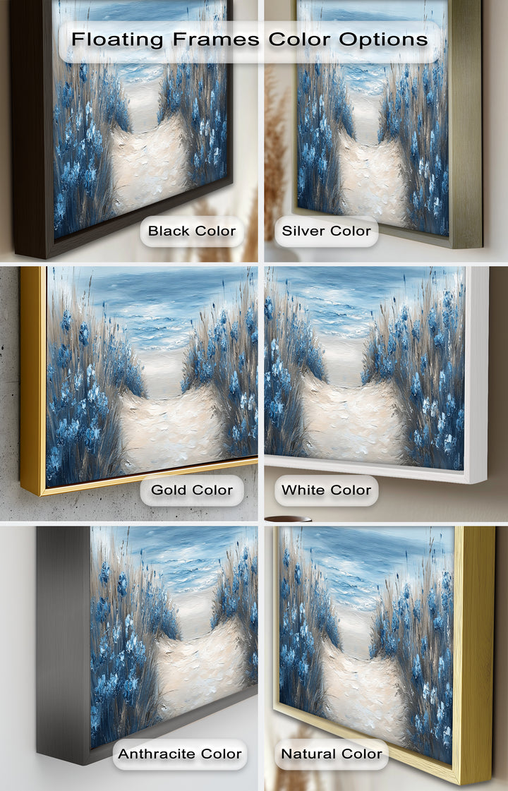 Coastal Beach Path Wall Art – Landscape Oil Painting