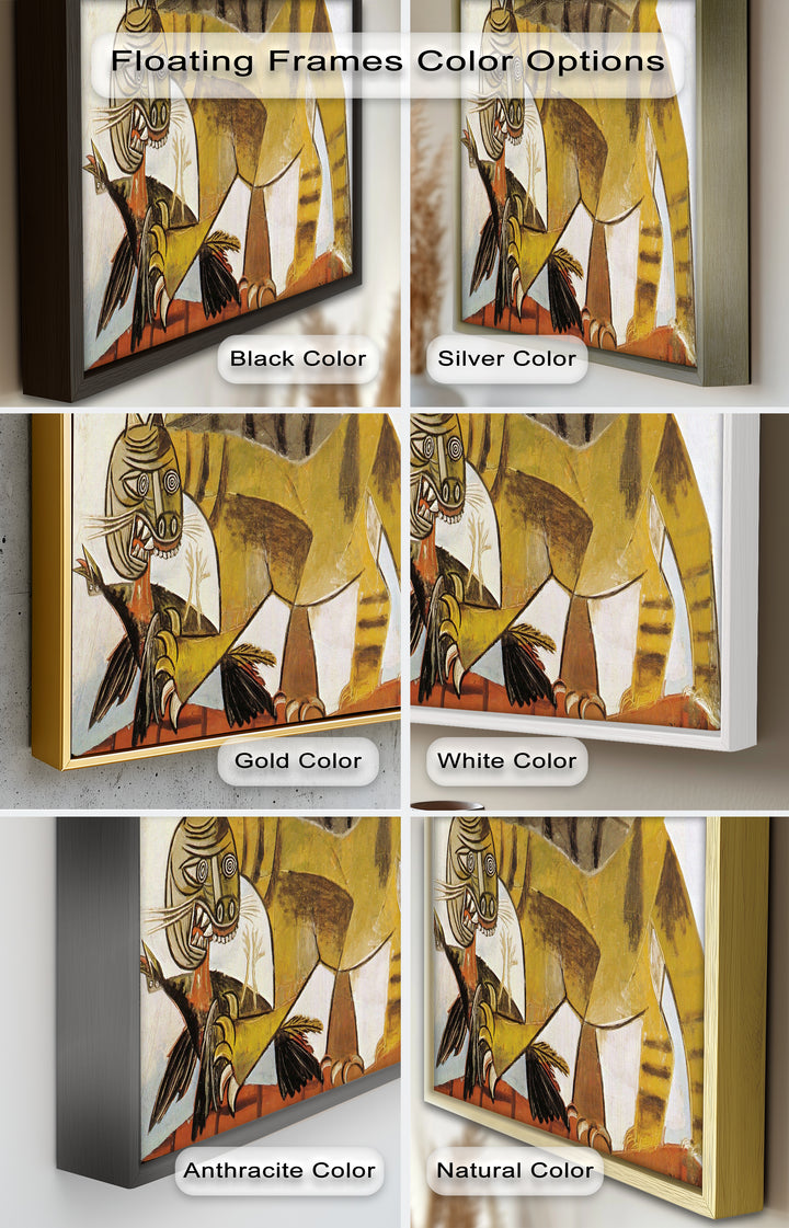 Wild Cat and Bird by Pablo Picasso – Cubist Oil Painting