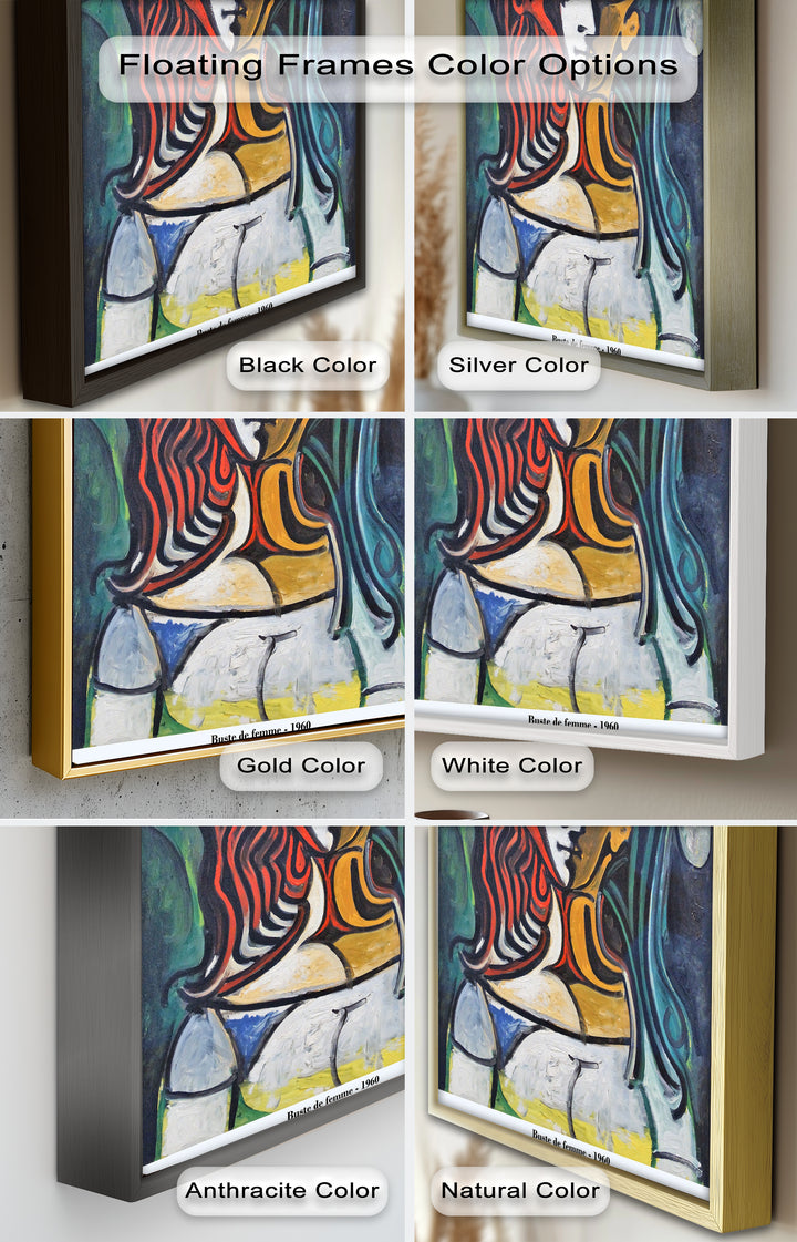 Dual Gaze – Buste de Femme Inspired Picasso Oil Painting