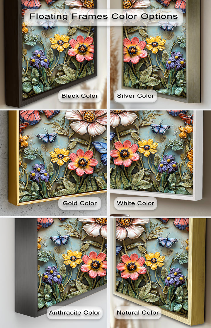 Vibrant Butterfly Flower – Textured Floral Oil Painting