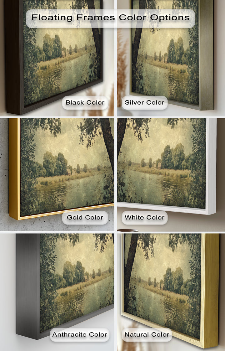 Riverbank Landscape – Countryside Oil Paintings
