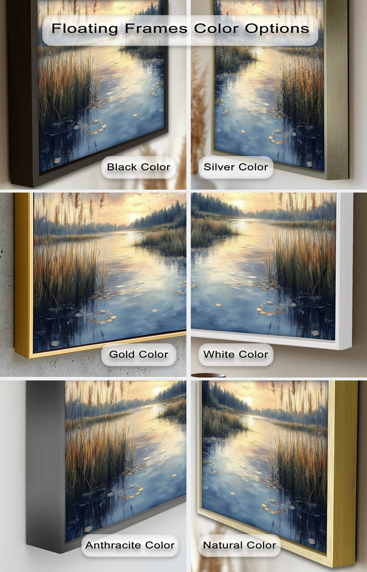 Lake Sunrise – Landscape Oil Painting
