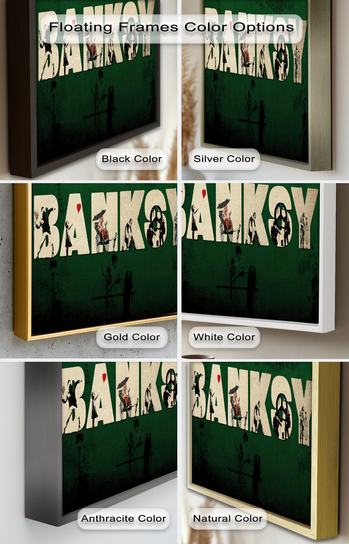 Urban Icons Collide – Banksy Tribute Oil Painting
