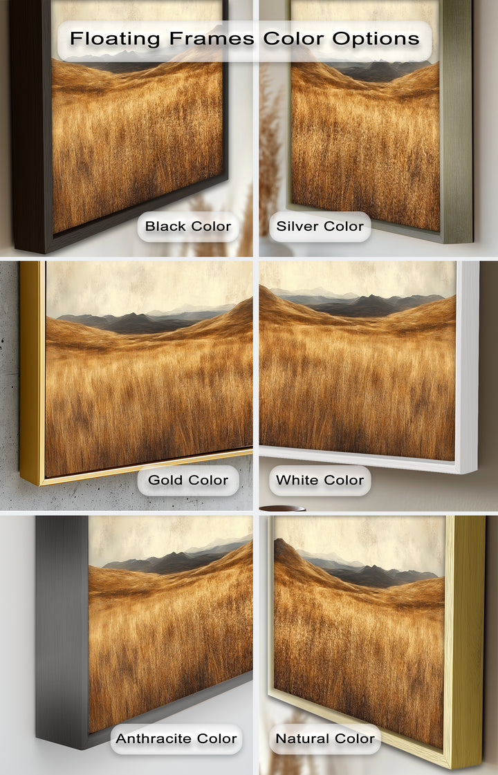 Golden Prairie Horizon – Landschaftsölgemälde