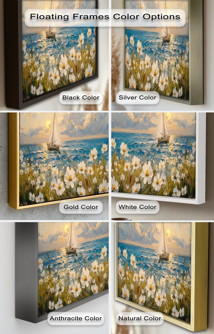 Sailing into Serenity – Framed Oil Painting