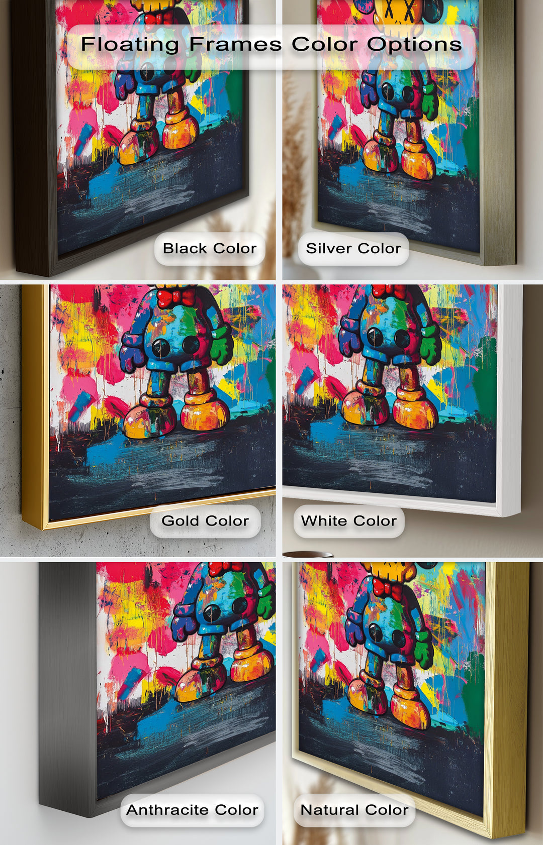 Color Riot Companion – KAWS Oil Painting