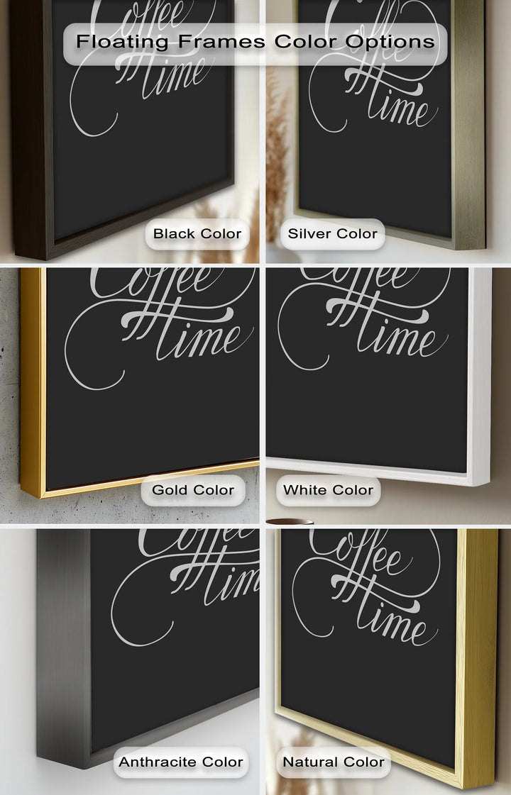 Coffee Time Script Art – Calligraphy Oil Painting - MyPhotoStation