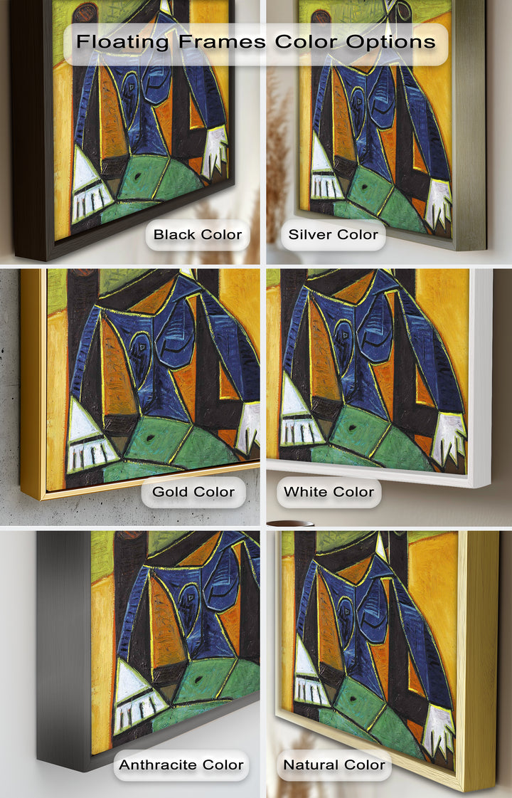 Woman in a Spiral Hat – Picasso-Style Cubist Oil Painting