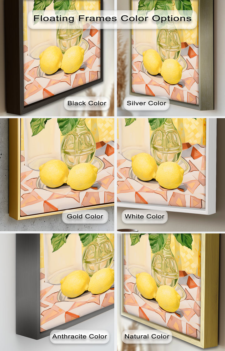 Lemon & Green Leaf Decor - Still Life Oil Painting