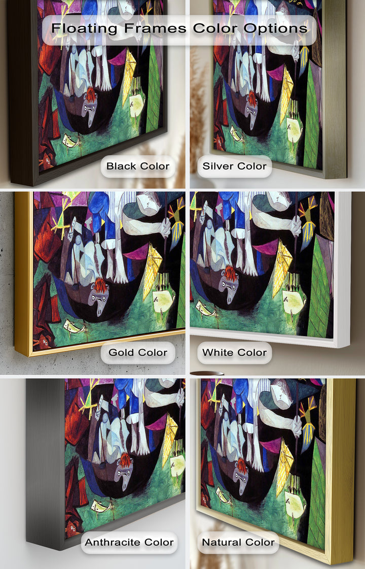 Night of the Spirals – Symbolic Surrealist Picasso Oil Painting