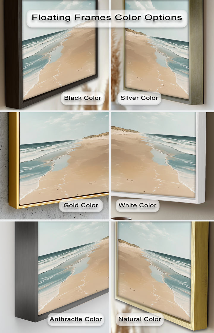 Endless Shoreline – Serene Seascape Oil Painting